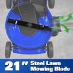 BILT HARD 21" Self Propelled Gas Lawn Mower – 201cc 4-Cycle OHV, 3-in-1 Bagging/Mulching/Side Discharge, 8 Adjustable Cutting Heights & Smooth Easy Start
