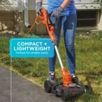 BLACK+DECKER Electric Lawn Mower, Weed Eater and Edger 3-in-1 Combo, Corded 12-Inch 6.5 Amp Electric Weed Wacker and Compact Push Mower (BESTA512CM)