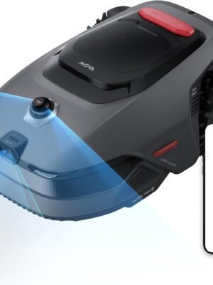 MOVA LiDAX Ultra 1000 Robot Lawn Mower Wire Free for 1/4 Acre, RTK-Free+360° 3D LiDAR+AI Vision Auto Mapping, Zero-Edge Cutting, Cutting Height 1.2"-3.9", 45% Slope, Up to 150 Managed Zones Dual Maps