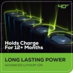 Greenworks 40V 16in Push Lawn Mower, 4.0 Ah Battery and Charger